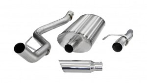 Ford F-150 Performance Exhaust - CORSA Performance - Cat Back, Single Side Exit - Polished - `11-`14